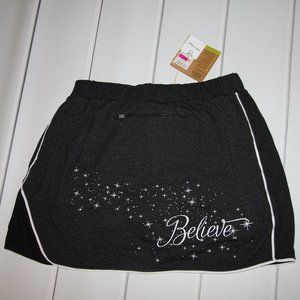 NWT Raw Threads Bamboo Running Skirt/Skort